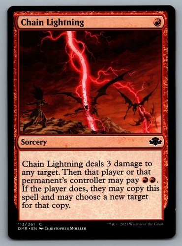 Chain lightning 113 dominaria - chain,