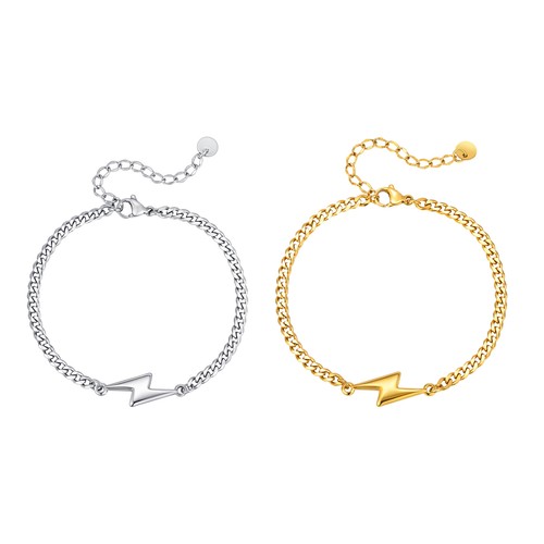 Bracciale lampo fiocco - lampo, e