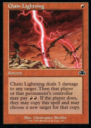 Mtg chain lightning - -,