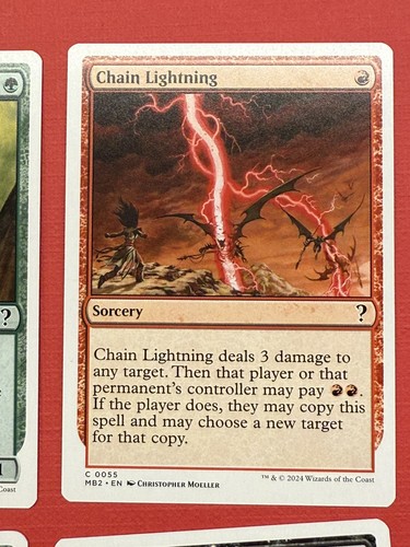 Mtg mb2 chain lightning - mb2—, —