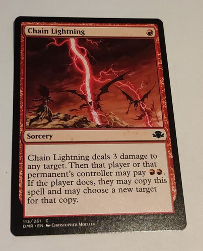 Mtg chain lightning - chain,
